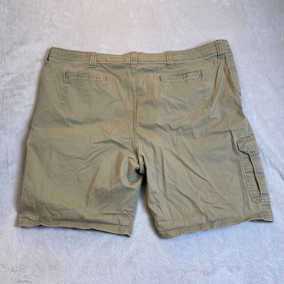 Wrangler Mens Khaki Cargo Shorts Size 48 Cotton Blend Durable - Picture 12 of 13